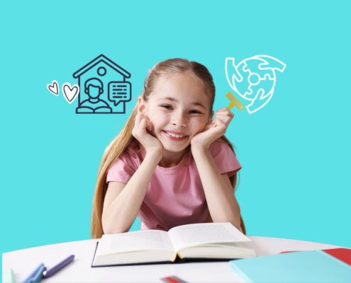 Child feeling at home while learning at School Beyond Limitations
