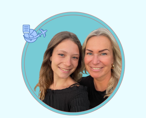 Mother and daughter symbolising stability education abroad for globally mobile teens
