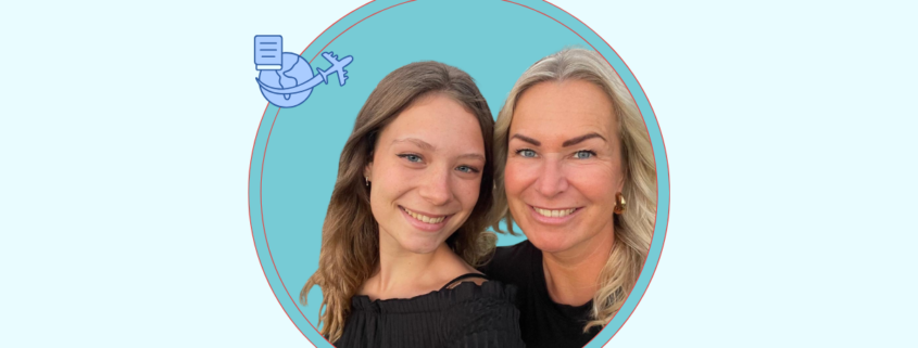 Mother and daughter symbolising stability education abroad for globally mobile teens